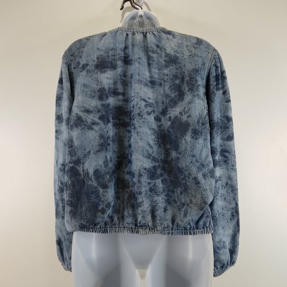 Cloth & Stone Chambray 100% Tencel Long Sleeves Blue Top Size S - Picture 7 of 12